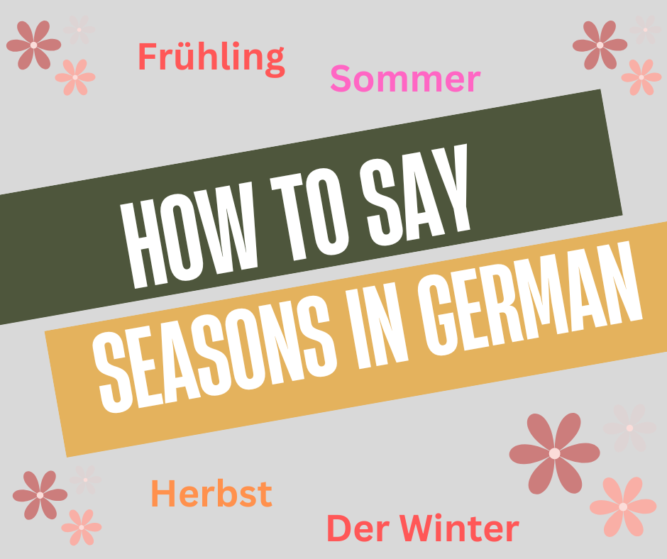 How to say seasons in German
